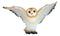 Realistic Woodlands Wildlife Common Barn Owl Bird Spreading Its Wings Statue 8"W