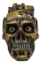 Ebros Steampunk Skull Decorative Box Skull Bowl Jewelry Trinket Storage Stash