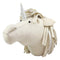 Ebros Fiona Walker England Handmade Organic Baby Animal Head Wall Decor Semi Collection Safari Farmland Whimsical Fantasy Edition Hanging Wall Heads (Semi Silver Horned Unicorn Head)