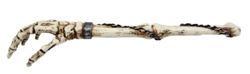 Skull Prison Ossuary Shackled Skeleton Hand Back Scratcher Figurine 15 ...