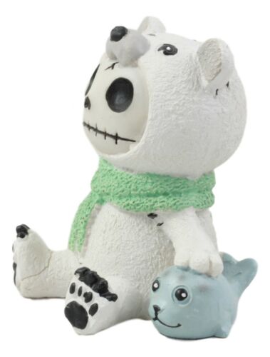 Furry Bones Arctic Polar Bear Chilton With Baby Seal Costume Skeleton Figurine