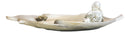 Ebros Fengshui Laughing Buddha Silver Finish Incense Holder 10.5"Long
