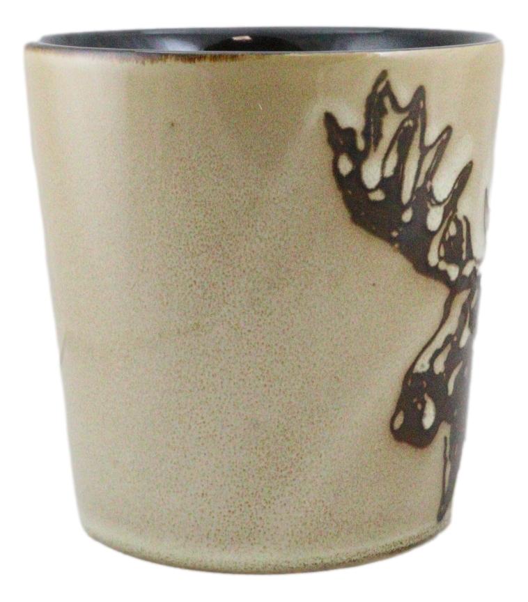 Pack Of 2 Rustic Western Emperor Giant Stag Elk Moose Deer Coffee Mugs Cups