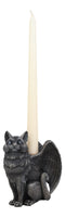 Ebros Gothic Angel Winged Cat Gargoyle Candle Holder Statue