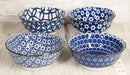 Ebros Made In Japan Multi Pattern Ceramic Sauce Appetizer Dipping Bowl Set Serves 4