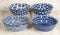 Ebros Made In Japan Multi Pattern Ceramic Sauce Appetizer Dipping Bowl Set Serves 4