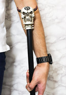 Demon Horned Lucifer Satan Pentagram Skull Decorative Prop Walking Swagger Cane