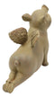 Zen Yoga Flying Pig Angel Hog Heavens In Cobra Stretch Pose Rustic Statue Decor