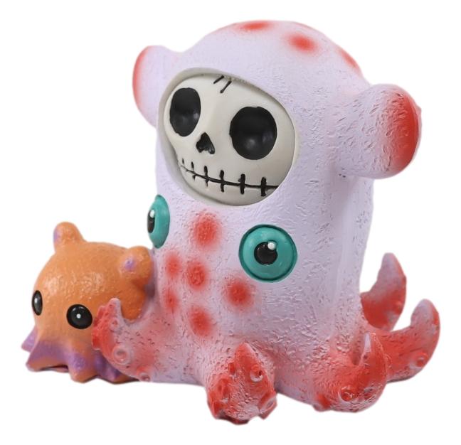 Ebros Furry Bones Pink Giant Squid Skeleton Nautical Cephalopod Furrybones