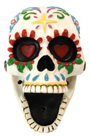 Ebros Day of The Dead White Floral Sugar Skull Wall Mounted Bottle Opener