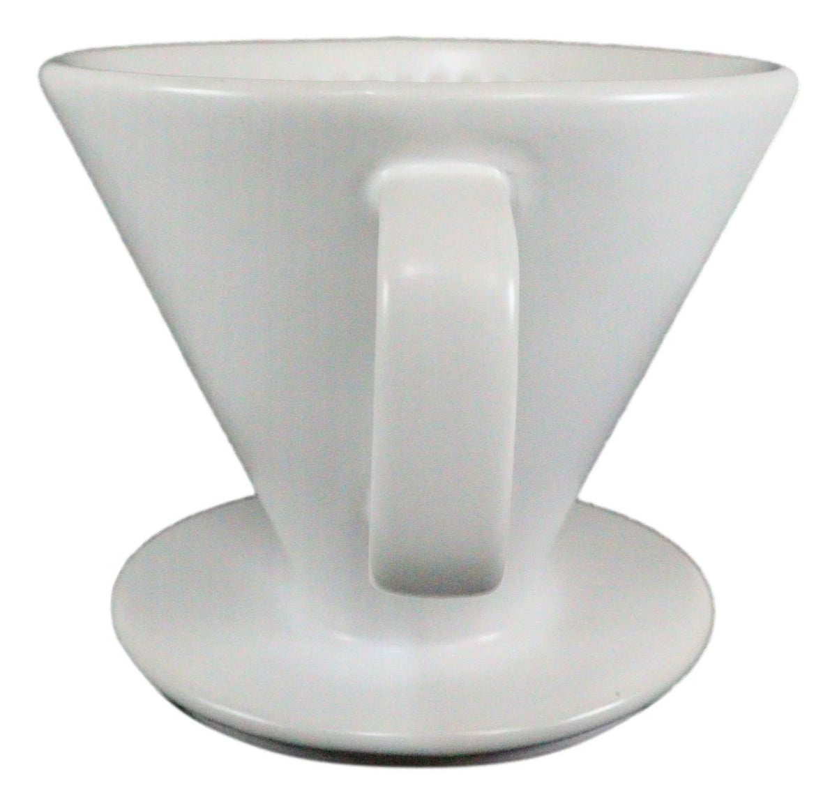 White Porcelain Coffee Maker Carafe Pot With Pour Over Dripper Filter Cup Set