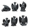 Ebros Six Faux Stone Gothic Mini Dragons Statue Set Legends And Fantasy Action Dragons