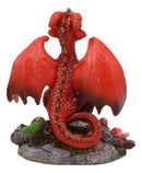 Ebros Apple Garden Dragon by Stanley Morrison Home Decor Statue