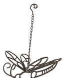 Cast Iron Beautiful Cottage Garden Dragonfly Bell Wind Chime Hanging Mobile