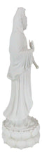 Large 29"H Feng Shui Goddess Guanyin Kuan Yin With Jar Standing on Lotus Statue