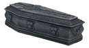 Gothic Gargoyle With Twisted Rose Vine Cross Coffin Jewelry Box Figurine 6"Long