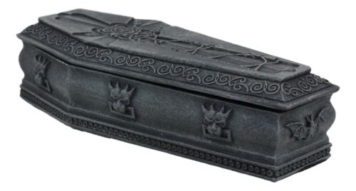 Coffin Jewelry Box Gothic Jewelry Box Velvet Lined 9 Inch -  in 2023