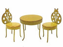Small Garden Metal Table and 2 Lady Bug Chairs Set Mini Fairy Garden Figurine