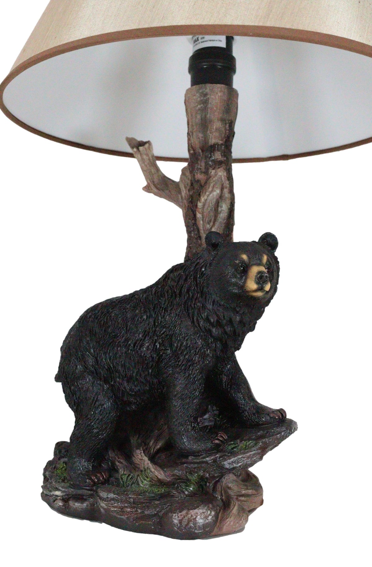 Roaming Forest North American Black Bear Desktop Table Lamp Decor Figurine 20"H