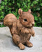 Ebros Standing Chipmunk Squirrel Resin Statue 6.25" Tall Faux Driftwood Finish