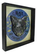 Moons Stars Wicca Black Cat Sees Tells Fortune Teller Wall Decor Picture Frame
