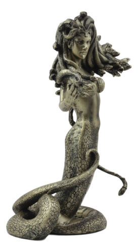 Greek Demonic Goddess The Temptation Of Medusa Statue Luring Gorgon's Gaze - Ebros Gift