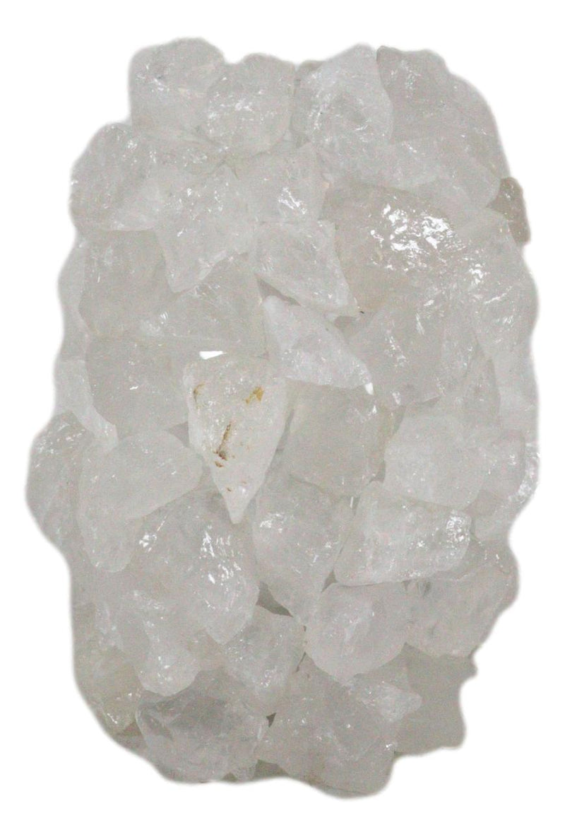 Pillar Quartz Crystal Mineral Stone Rocks Floral Vase Modern Accent Sculpture