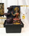 Ebros Hindu Goddess of Prosperity Sri Lakshmi Sitting On Lotus Water Fountain