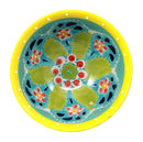 Ebros Set of 4 Luxury Ottoman Style Textured Dining Bowls 5.75"Diameter Made Of Ceramic Ideal For Home Decor Dinnerware & Giftware (Ocean Blue)