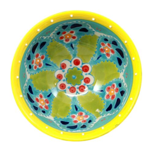 Ebros Set of 4 Luxury Ottoman Style Textured Dining Bowls 5.75"Diameter Made Of Ceramic Ideal For Home Decor Dinnerware & Giftware (Ocean Blue)