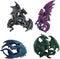 Ruth Thompson Dragons Lair Set of 4 Dragon Refrigerator Fridge Magnets Decor