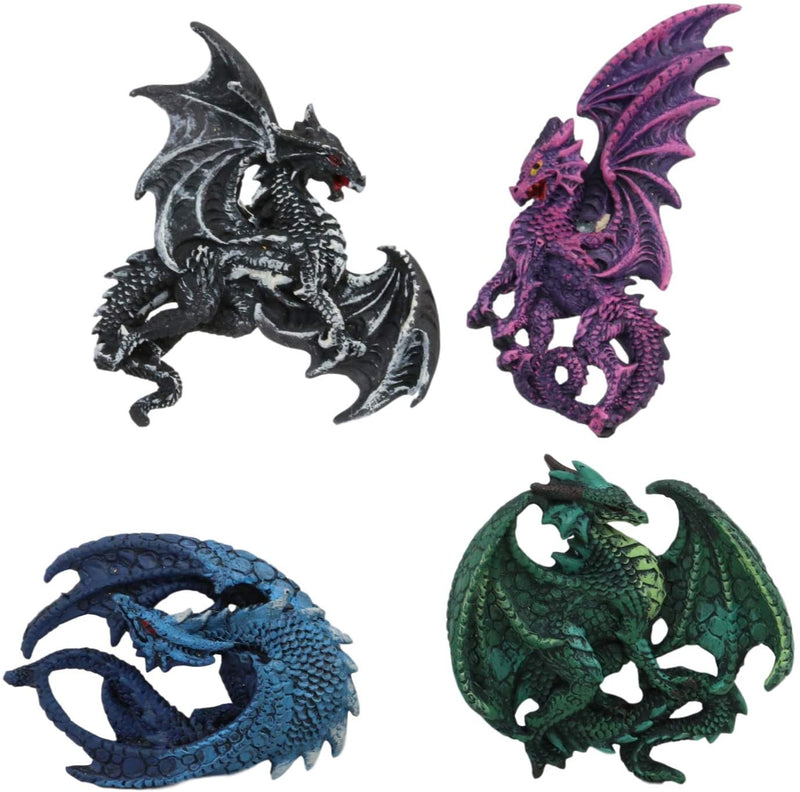 Ruth Thompson Dragons Lair Set of 4 Dragon Refrigerator Fridge Magnets Decor
