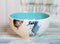 Nautical Blue White Seahorse Ceramic Large 95oz Pasta Salad Soup Serving Bowl