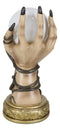 Psychic Fortune Teller Witch Hands With Snakes Rotating LED Glass Gazing Ball