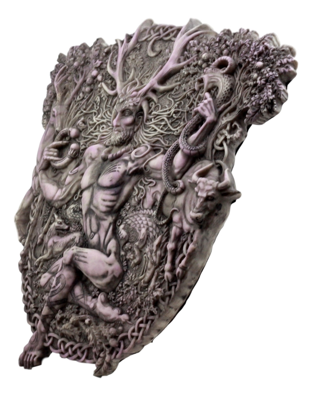 Ebros Wicca Horned God Cernunnos Wall Plaque Masculine Divinity Neopaganism - Ebros Gift