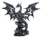 Draco Fantasy Gothic Dragon With Blue Orb Statue 8" Tall Land Of The Dragons