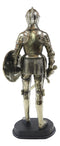 French Royal Grand Armee Fleur De Lis Elite Knight with Sword & Shield Figurine