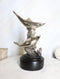 Nautical Marine Sea Gay Dolphins By Coral Reef Silver Electroplated Figurine