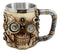 Ebros Steampunk Detective Skull Coffee Mug Beer Stein Tankard Drink Cup 14oz