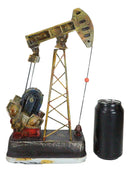 Western Rustic Bronze Finish Nodding Donkey Pumpjack Oil Derrick Rig Figurine
