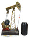 Western Rustic Bronze Finish Nodding Donkey Pumpjack Oil Derrick Rig Figurine