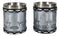 Ebros Western Novelty Revolver Pistol Gun Barrel Cylinder Shot Glass 2-Ounce Set of 2
