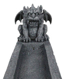 Gothic Fantasy Winged Fat Demonic Gargoyle Incense Burner And Candle Holder