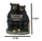 Whimsical Black Bears Couple On Tree Log You're My Happy Place Sign Figurine