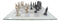 Ebros Crusader Christian Kingdom VS Ottoman Empire Chess Pieces With Glass Board Set