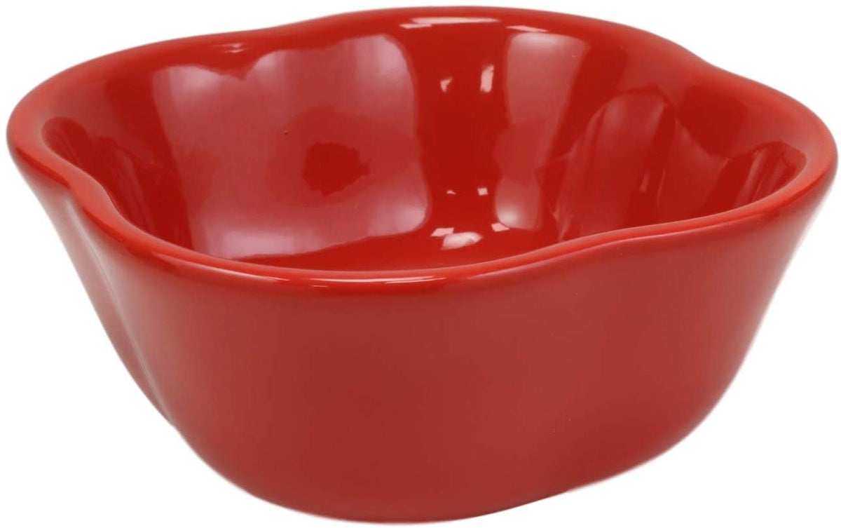 Ebros Ceramic Red Bell Pepper Vegetable 12oz Bowl Soup Condiments Container 1 PC - Ebros Gift