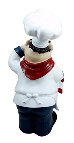 Ebros Master Chef Pierre Wine Tasting French Bistro Statue 14"H Kitchen Decor Figurine
