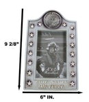 Patriotic United States Air Force Eagle Rank Stars Memorial 4"x6" Picture Frame