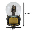 Christian Holy Archangel Saint Raphael Angel Of Healing Water Globe Figurine