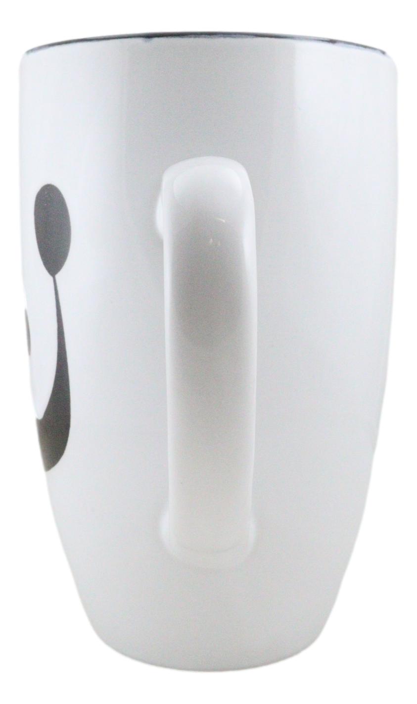 Giant Panda Bear Abstract Silhouette Art Ceramic Coffee Tea Mug Drink Cup 16oz